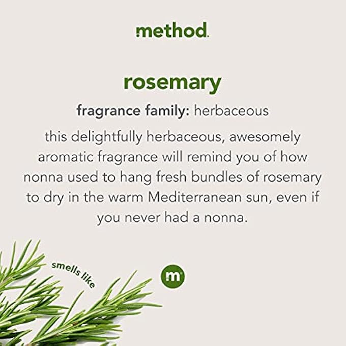 Method GEL HAND WASH, ROSEMARY, 12 OZ, 12 FL OZ - Image 3